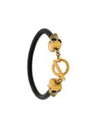 Alexander Mcqueen Skull Detail Bracelet - Black