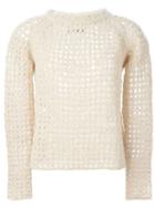 Zadig & Voltaire Fuzzy Fishnet Knit Sweater