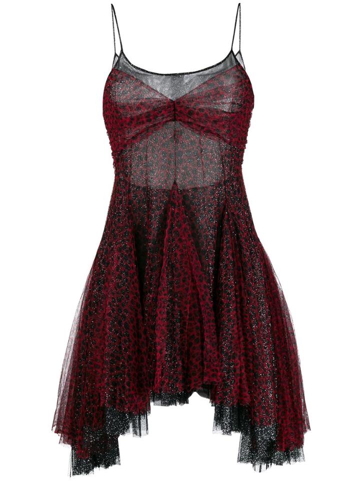 Philosophy Di Lorenzo Serafini Leopard Print Mini Dress - Red