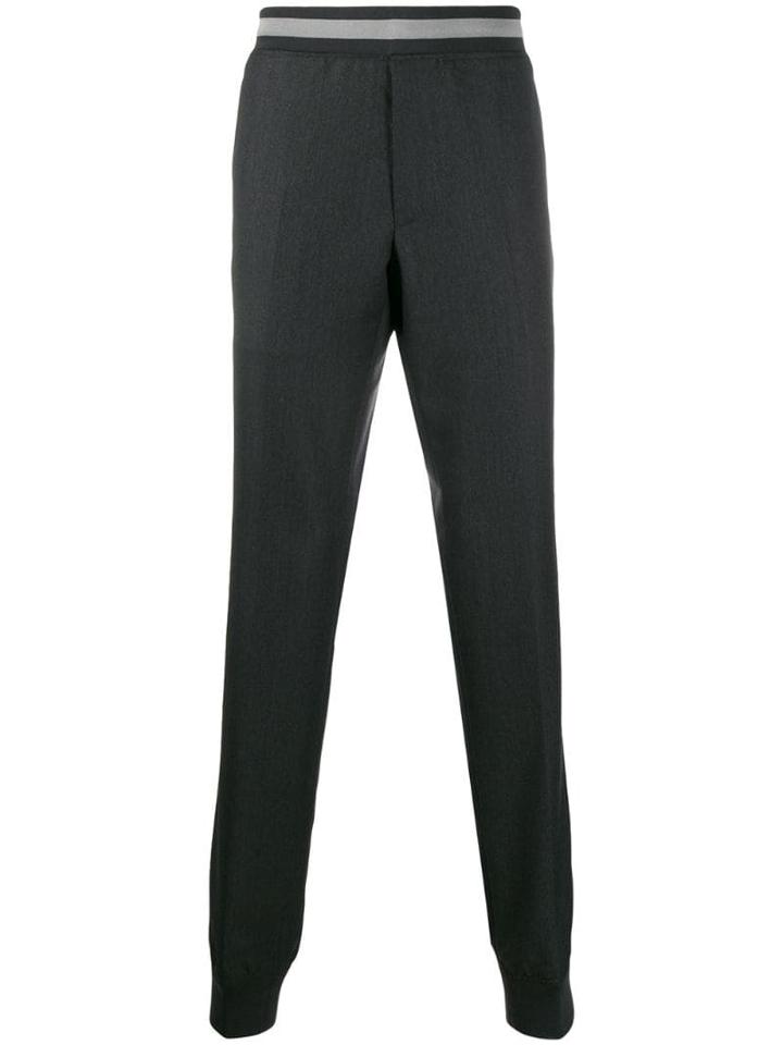 Lanvin Tapered Tailored Trousers - Grey