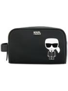 Karl Lagerfeld Ikonik Wash Bag - Black