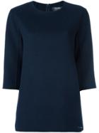 's Max Mara Three-quarters Sleeve Knitted Blouse - Blue
