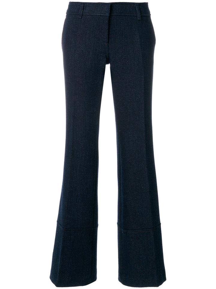 L'autre Chose Flared Trousers - Blue