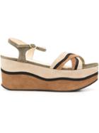 L Autre Chose Platform Sandals, Women's, Size: 38, Brown, Suede