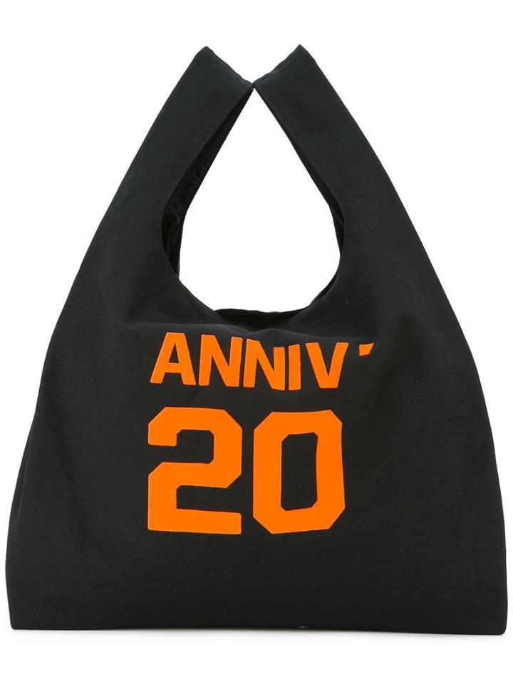 Mm6 Maison Margiela 'anniv 20' Print Tote, Women's, Black, Cotton