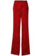 Roberto Cavalli - Printed Palazzo Pants - Women - Silk/viscose - 42, Red, Silk/viscose