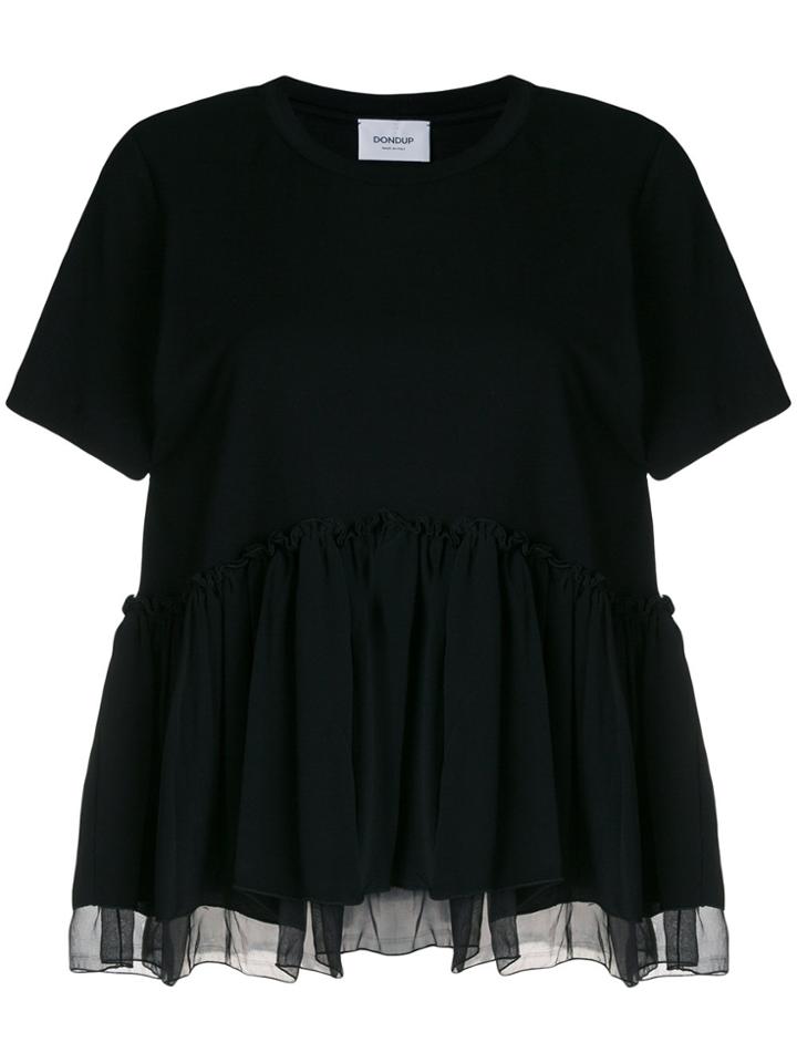 Dondup Curtain Hem Top - Black