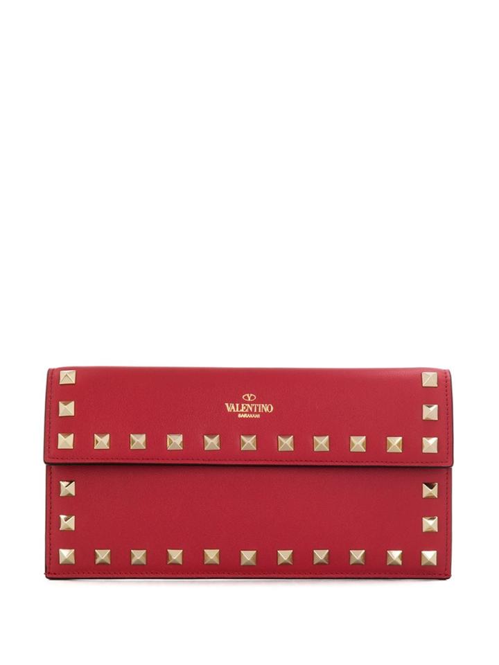 Valentino Valentino Garavani Rockstud Long Wallet - Red