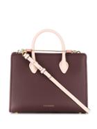 Strathberry Colour Block Tote - Red