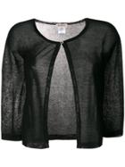 Blanca Cropped Bolero Cardigan - Black