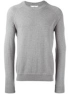 Ami Alexandre Mattiussi Raglan Sleeve Sweater, Men's, Size: Large, Grey, Cotton