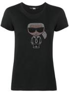 Karl Lagerfeld Ikonik Rhinestone Karl T-shirt - Black