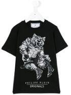 Philipp Plein Kids - Printed T-shirt - Kids - Cotton - 6 Yrs, Black