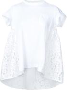 Sacai Flared Lace Insert T-shirt