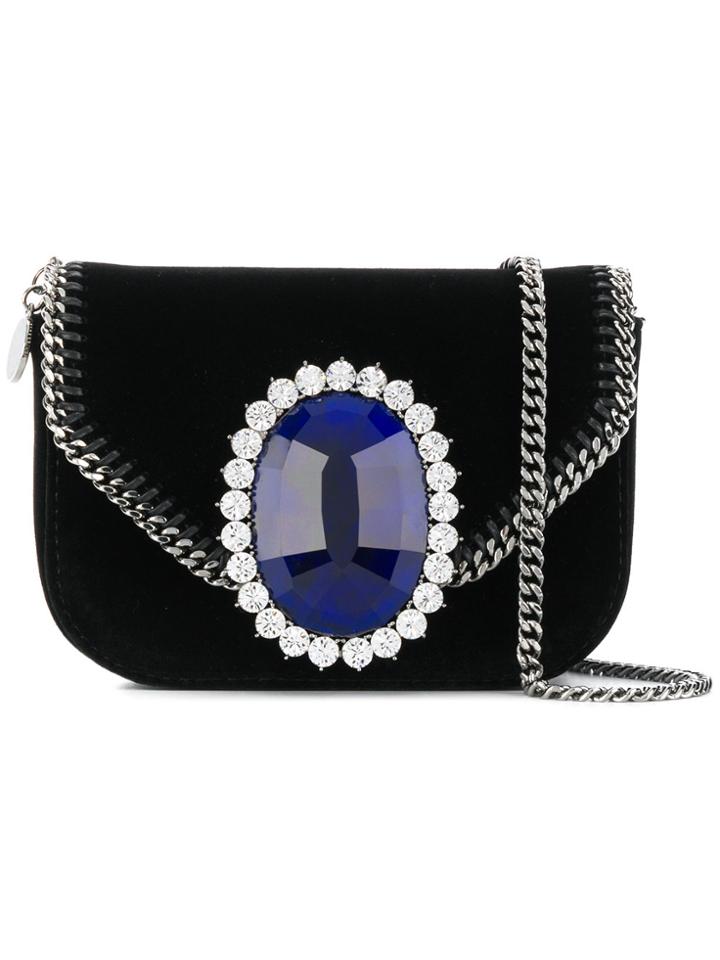 Stella Mccartney Embellished Medallion Falabella Bag - Black
