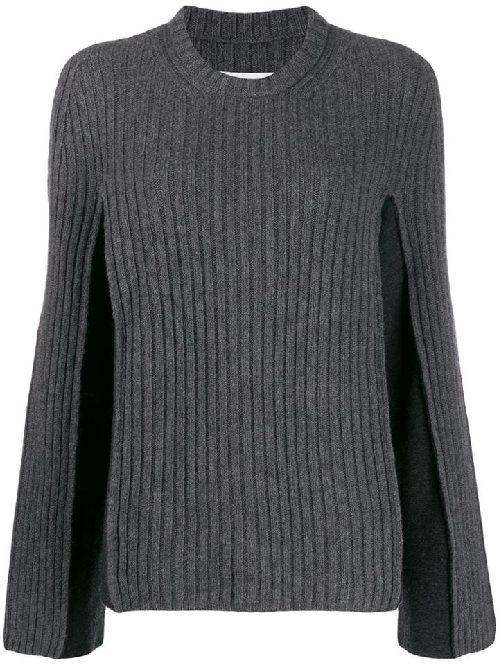 Maison Margiela Two-toned Ribbed Jumper - Grey