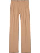 Gucci Long Wool Trousers - Neutrals