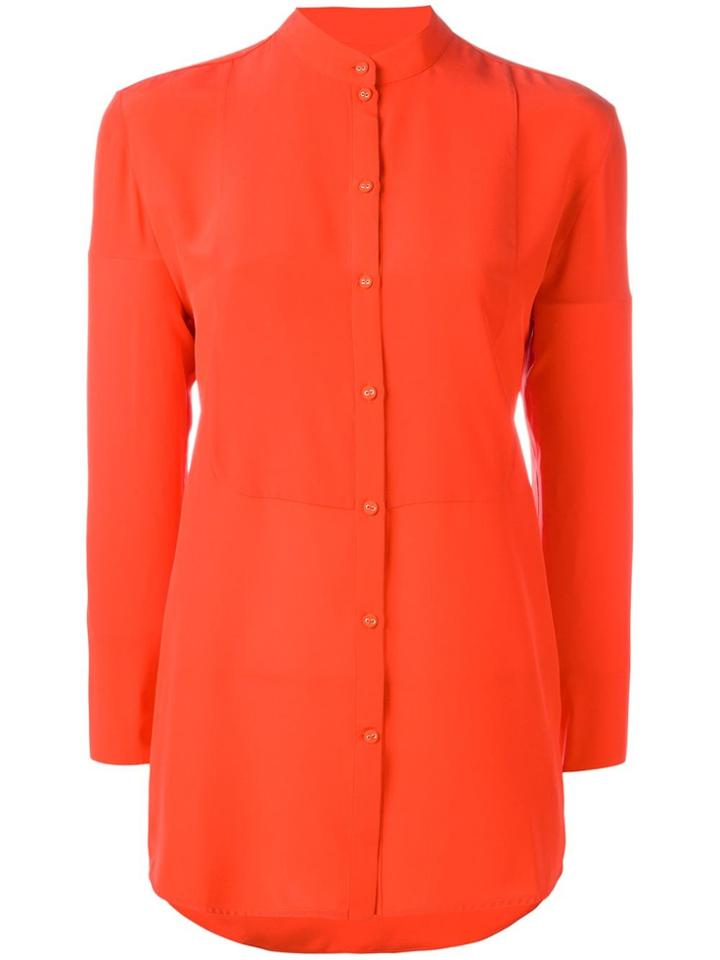 Victoria Victoria Beckham Mandarin Neck Shirt - Red