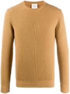 Leqarant Ribbed Knit Crew Neck Sweater - Neutrals