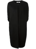Jil Sander Open Oversized Coat, Women's, Size: 34, Black, Cashmere