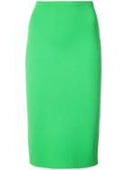 Dvf Diane Von Furstenberg Textured Pencil Skirt - Green