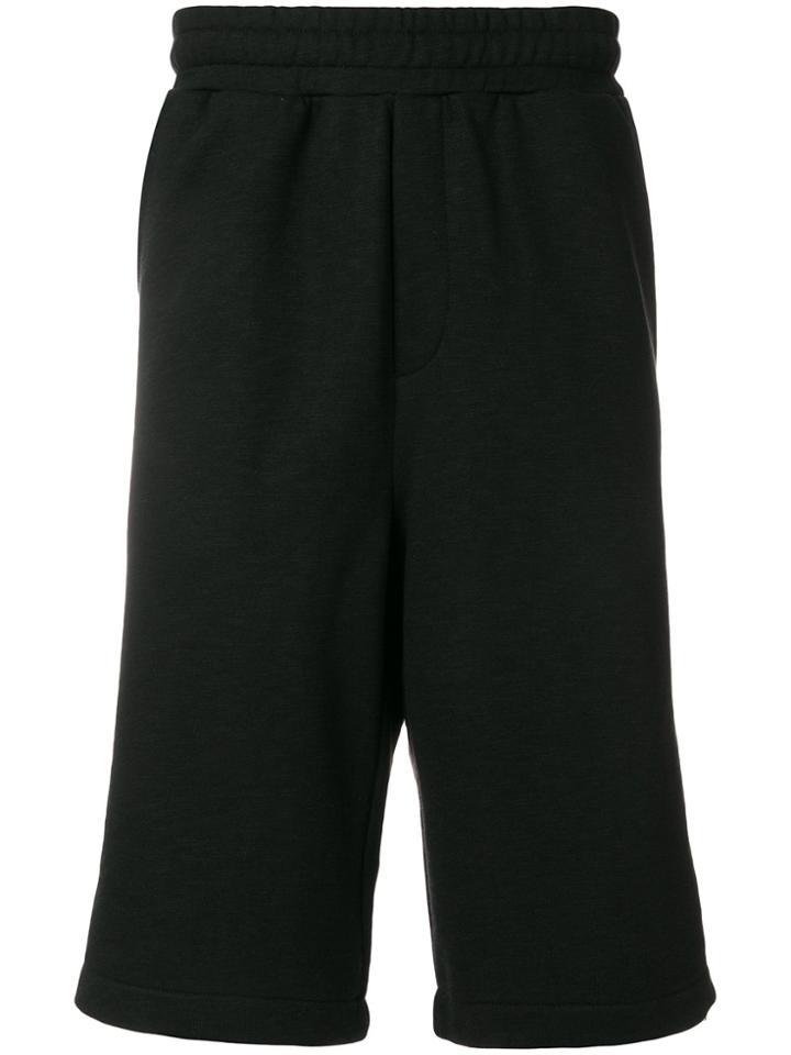 Mcq Alexander Mcqueen Side Zipped Track Shorts - Black