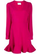 Blumarine Flutter Hem Mini Dress - Pink