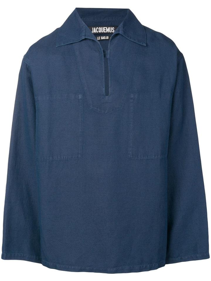 Jacquemus Men Le Marin Sailor Shirt - Blue