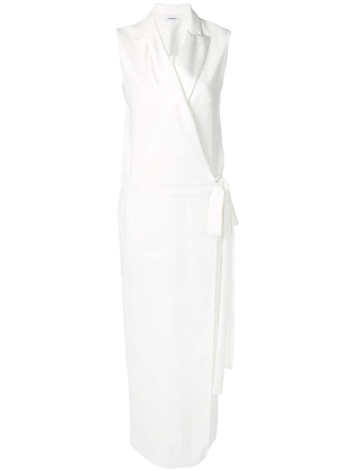 P.a.r.o.s.h. V-neck Wrap Dress - White