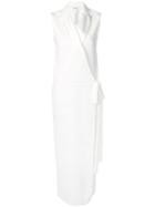 P.a.r.o.s.h. V-neck Wrap Dress - White