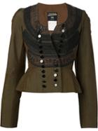 Jean Paul Gaultier Vintage Embroidered Blazer, Women's, Size: 2, Green