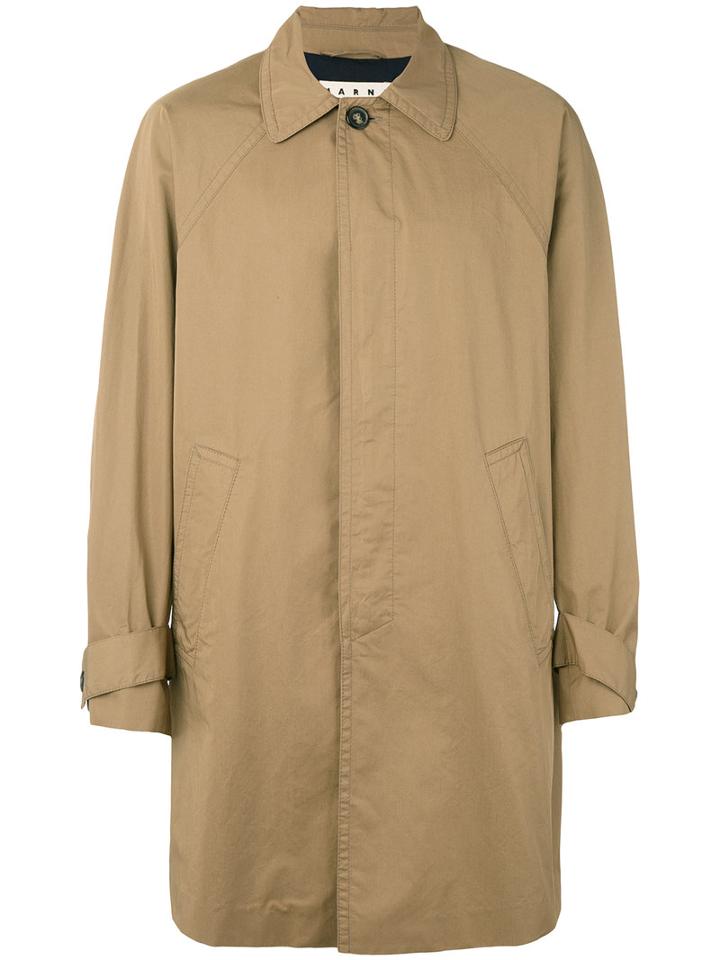 Marni - Button-up Coat - Men - Cotton - 48, Nude/neutrals, Cotton