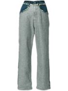 Golden Goose Deluxe Brand Cropped Side Panel Jeans - Blue