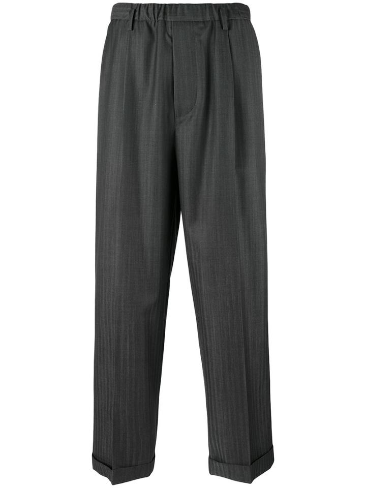 Lucio Vanotti - Cropped Trousers - Men - Spandex/elastane/cupro/virgin Wool - 3, Grey, Spandex/elastane/cupro/virgin Wool