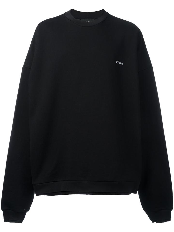 Icosae Oversized Sweatshirt, Men's, Black, Cotton