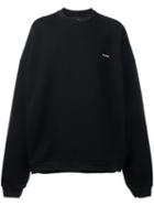 Icosae Oversized Sweatshirt, Men's, Black, Cotton