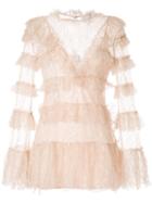 Alice Mccall Lace Tiered Dress - Pink