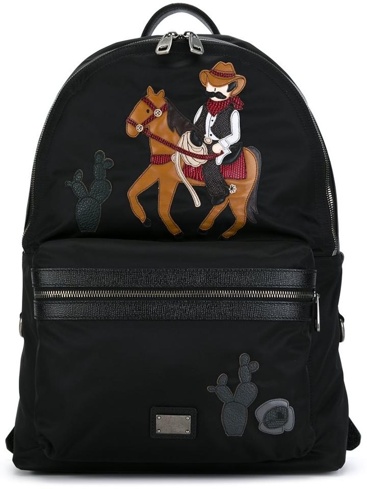 Dolce & Gabbana 'vulcano' Cowboy Patch Backpack