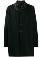 Yohji Yamamoto Long-line Snake Print Shirt - Black