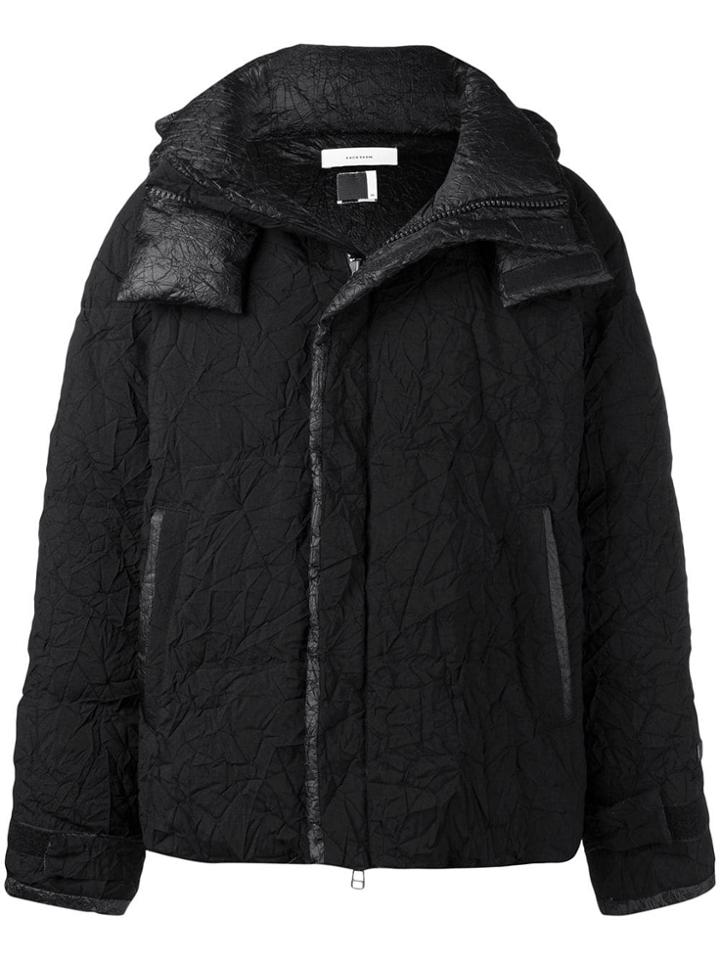 Facetasm Wrinkled Padded Jacket - Black