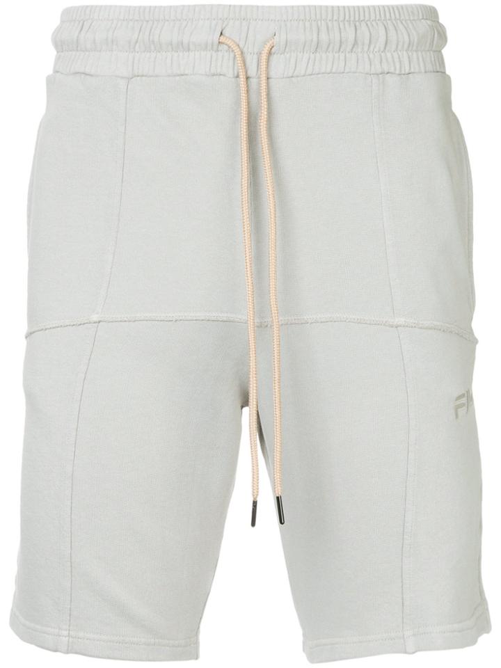 Liam Hodges Piped Track Shorts - Grey