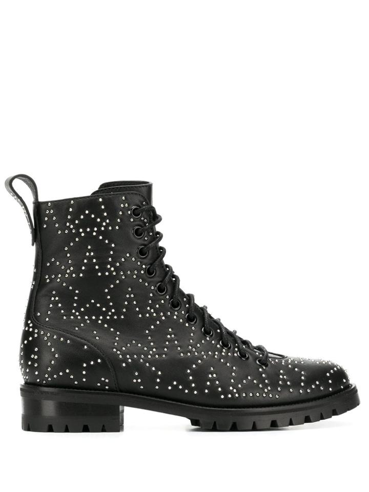 Jimmy Choo Cruz Combat Boots - Black