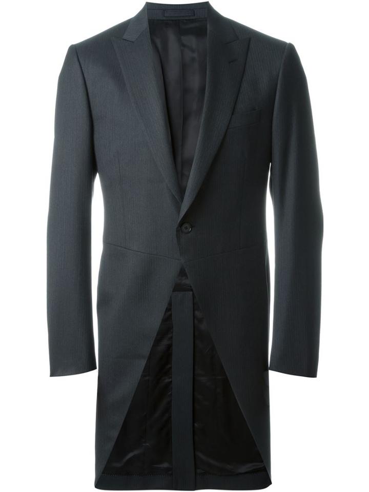 Dell'oglio Tailcoat Jacket, Men's, Size: 52, Grey, Wool