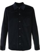A.p.c. Plain Shirt, Men's, Size: Medium, Blue, Cotton/spandex/elastane