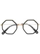 Chloé Eyewear Rectangular Framed Glasses - Grey