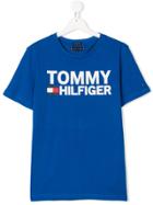 Tommy Hilfiger Junior Teen Logo Print T-shirt - Blue