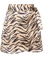 Reformation Jilly Mini Skirt - Gold