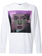 C.e. Blurred Female Graphic T-shirt, Men's, Size: Xl, White, Cotton