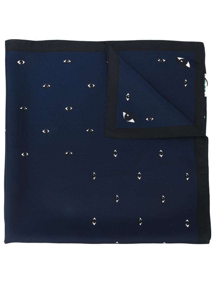 Kenzo Eyes Scarf - Blue