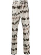 Isabel Marant Tie-dye Print Straight Jeans - Brown